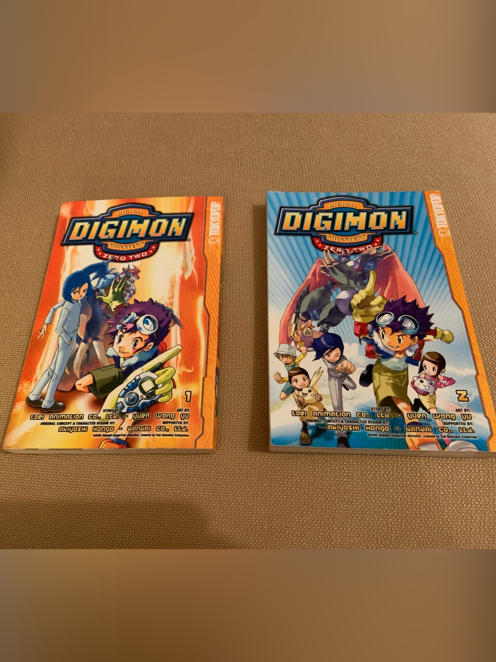Digimon Adventure Zero 2 Kids Graphic Manga - 2 Book Set